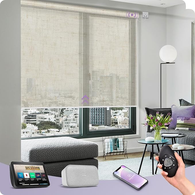 Graywind Motorized Semi Roller Shades Compatible by Graywindbeyondshading