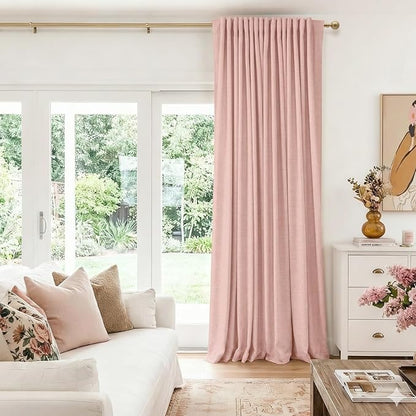 100% Blackout Shield Linen Blackout Curtains - Image 5