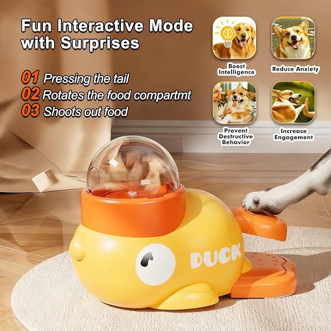 Interactive Dog Toys Food Puzzle Slow Feeder, Cat Treat Dispenser Toy - Image 2