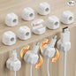 12 Pack Rotatable Cable Clips, Spring Cord Organizer Desk Cable Management Cord by Yocice