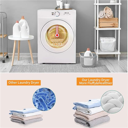 1.8 Cu.Ft. Portable Clothes Dryer, 1020W portable dryers - Image 4