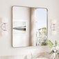 TokeShimi 30 x 30 Brushed Nickel Bathroom Mirror, Nickel Vanity Mirror by RefinedBathroomAccessories