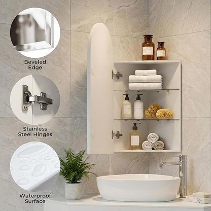 LED Corner Medicine Cabinet - Image 7