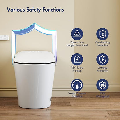 Eridanus Smart Toilet with Bidet Built in, One Piece Bidet Toilet - Image 13
