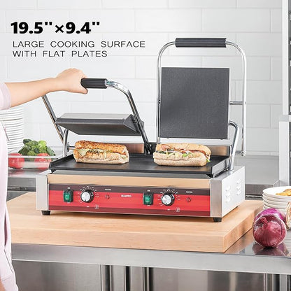EGGKITPO Commercial Dual Panini Press - Image 4