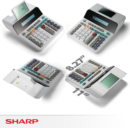 Sharp Paperless Printing Desk Calculator w/Check and Correct, Large 12-Digit - Image 7