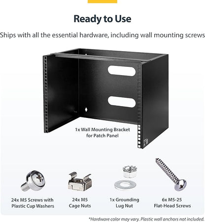 StarTech.com 8U Wall Mount Patch Panel Bracket - Image 5