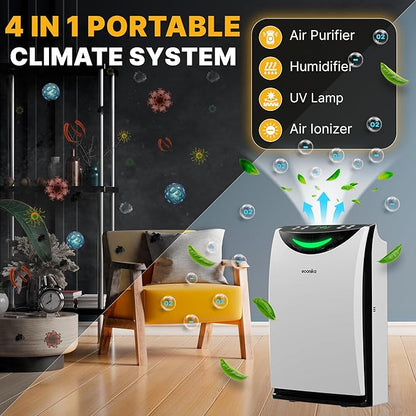 Econika Air Purifier and Humidifier Combo – HEPA Air Purifier - Image 2