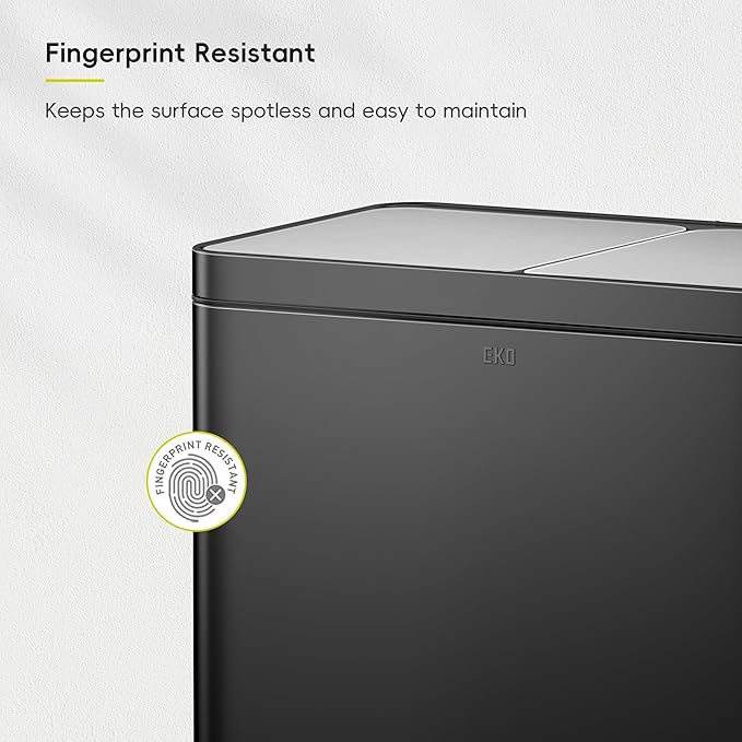 EKO Edison 8+8 Gallon Dual Trash Can - Image 8