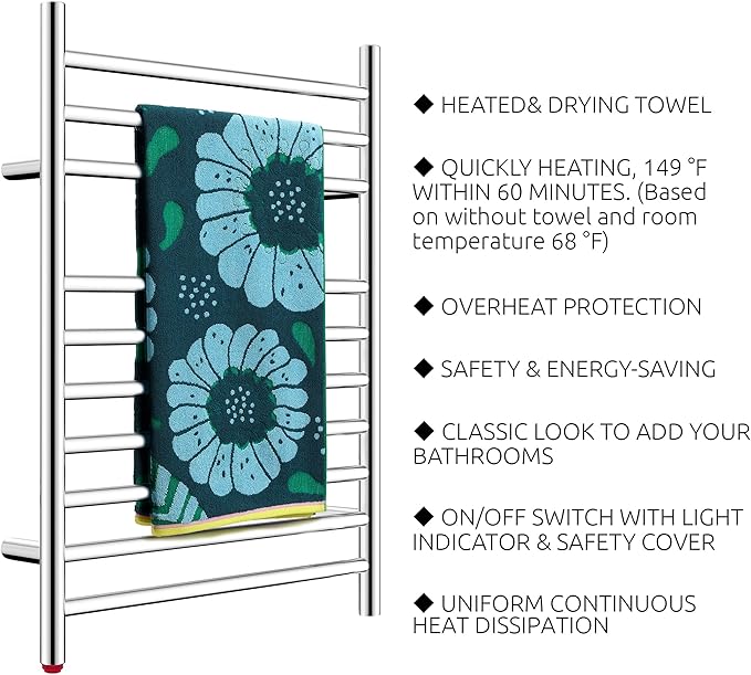 HEATGENE Towel Warmer, Compact Electric Towel Warmer - Image 3