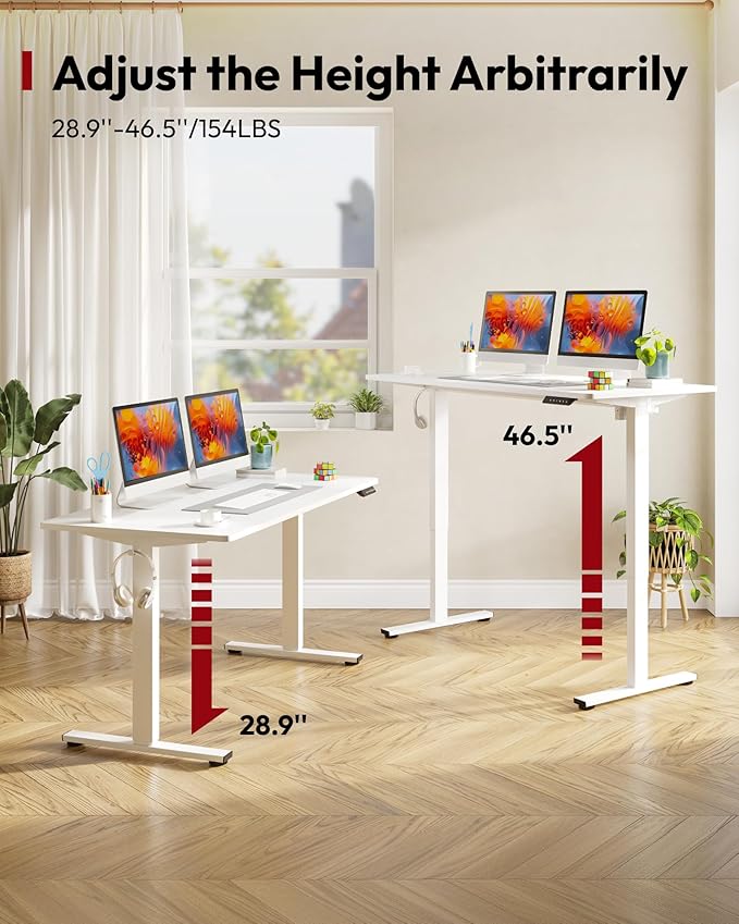 SANODESK Electric Standing Desk 55 x 28 Inches Whole-Piece Desktop Height - Image 9