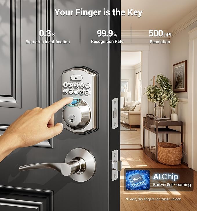 Veise Fingerprint Door Lock - Image 2