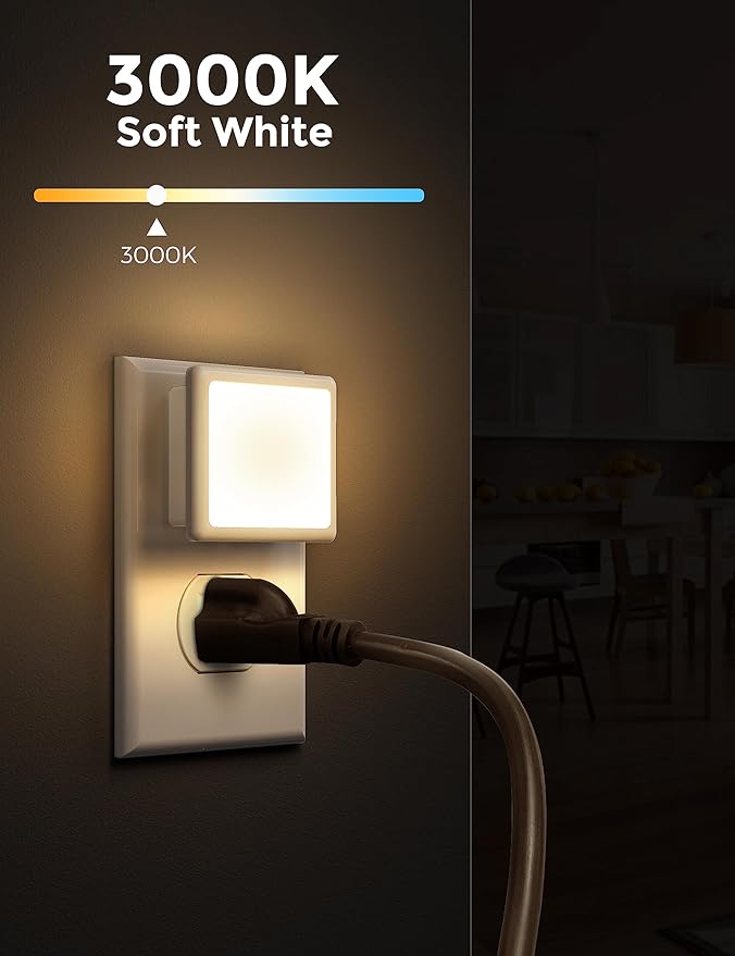 L LOHAS LED Night Lights Plug into Wall, Plug in Night Light, Dusk-to-Dawn - Image 2