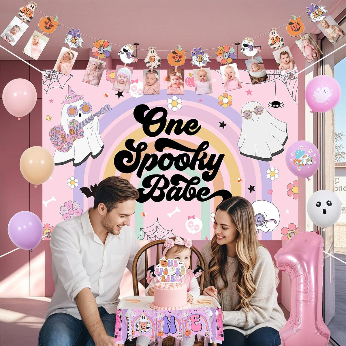 Halloween 1st Birthday Party Decorations for Girls 1st Birthday Party