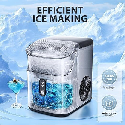 Antarctic Star Nugget Ice Maker Countertop, Chewable Nugget Ice Machine - Image 3