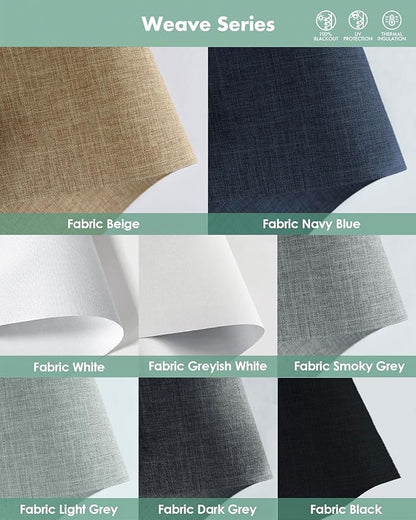 Yoolax Motorized Blinds with Remote, Fabric Sample - Image 3