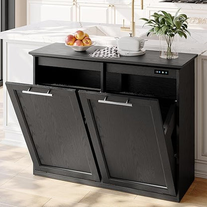 OLD CAPTAIN Tilt Out Trash Cabinet by OldCaptainFurnitureLighting