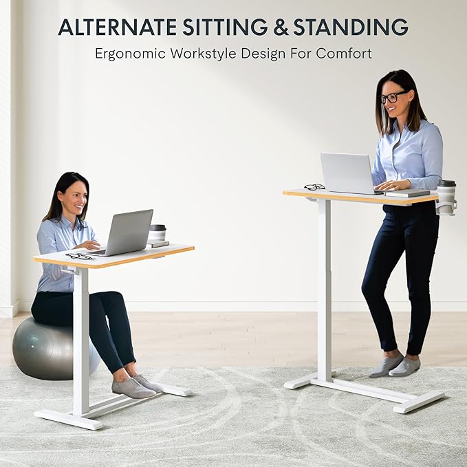 FLEXISPOT Mobile Standing Desk - Image 5