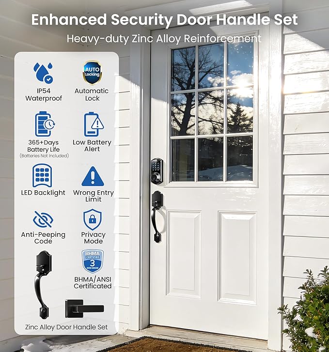 Veise VE07-H Fingerprint Smart Locks - Image 6