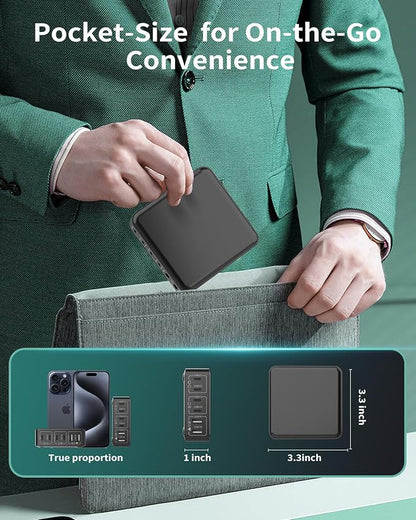 MSTJRY Charging Station for Multiple Devices : 130W 6 Port GaN Fast USB C - Image 7