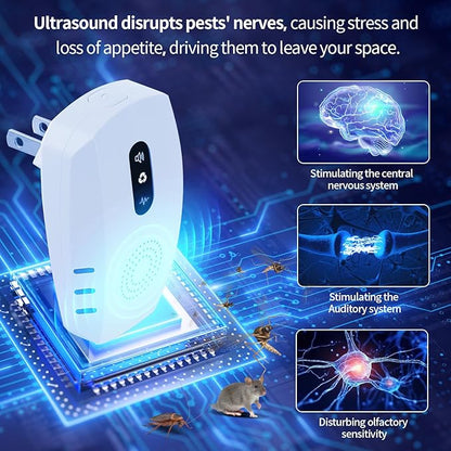 2026 Cvtayn Upgraded Ultrasonic Pest Repellent Indoor Insect Repeller, Pest - Image 6