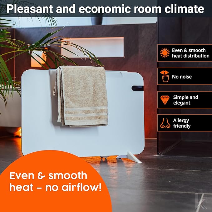 Könighaus 800W Smart Dual Space Heater – Wall heater and mobile use – WiFi App - Image 2