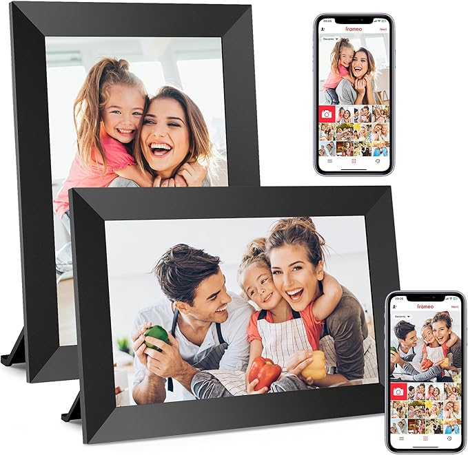 BIGASUO Digital Picture Frame, 10.1" Frameo Digital Frame WiFi by BIGASUO