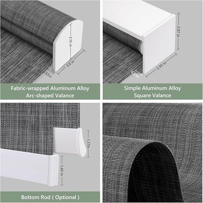 Tipiace Motorized Blinds with Remote Window Roller Shade Wireless Rechargeable - Image 5