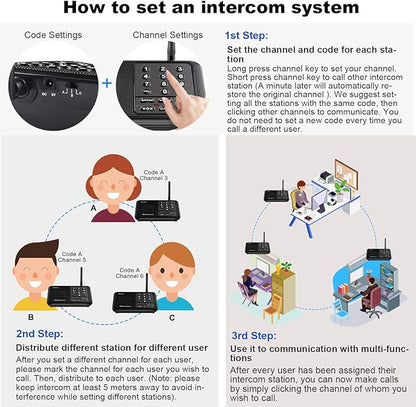 Wuloo Intercoms Wireless for Home 1 Mile Range 10 - Image 6