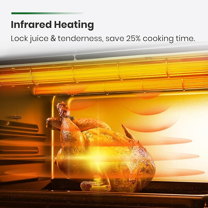 VAL CUCINA Infrared Heating Air Fryer Toaster Oven, Extra Large Countertop - Image 4
