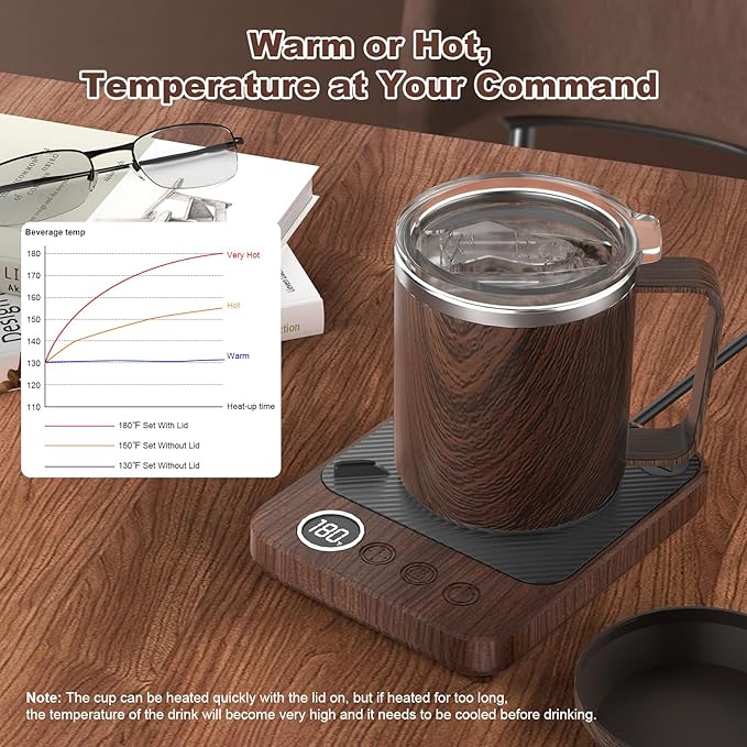 Coffee Mug Warmer & Mug Set for Desk, Smart Coffee Cup Warmer - Image 3