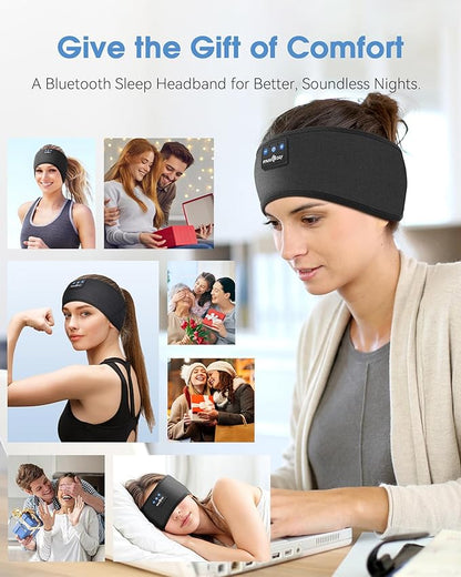 MUSICOZY Sleep Headphones Headband, Wireless Earbuds Earphones Sweat Resistant - Image 6