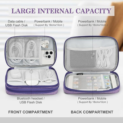 FYY Electronic Organizer, Large Travel Cable Organizer Bag Pouch Electronic - Image 3