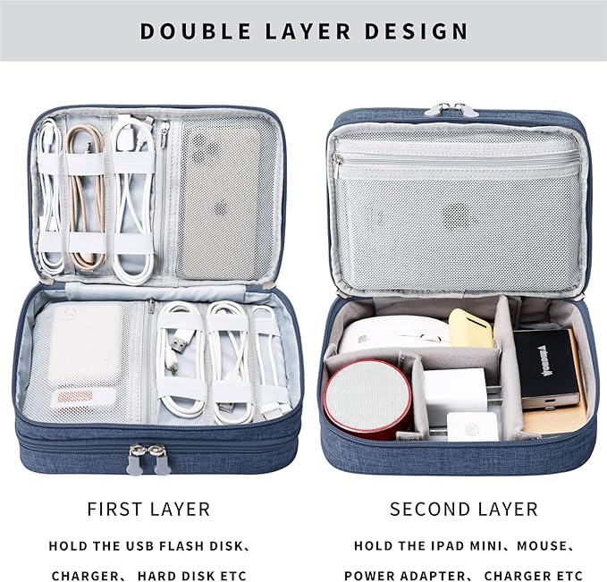 mygreen Electronic Organizer Travel Cable Organizer Bag - Image 4