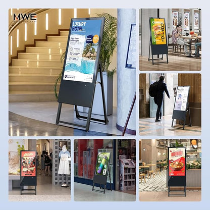 QIXZOCV MWE 32 Inch Digital Signage Display, Portable LCD Digital Kiosk - Image 2