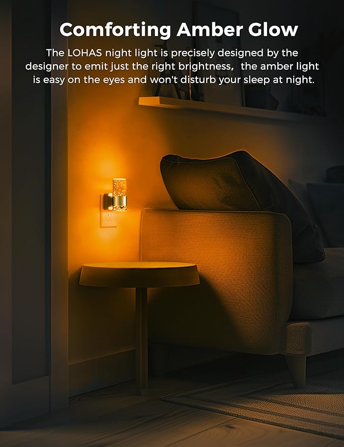 L LOHAS LED Night Light, Dimmable Night Lights Plug into Wall, Acrylic - Image 6
