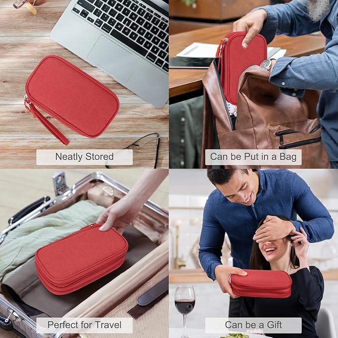 FYY Travel Cable Organizer Pouch Electronic Accessories Carry Case Portable - Image 7