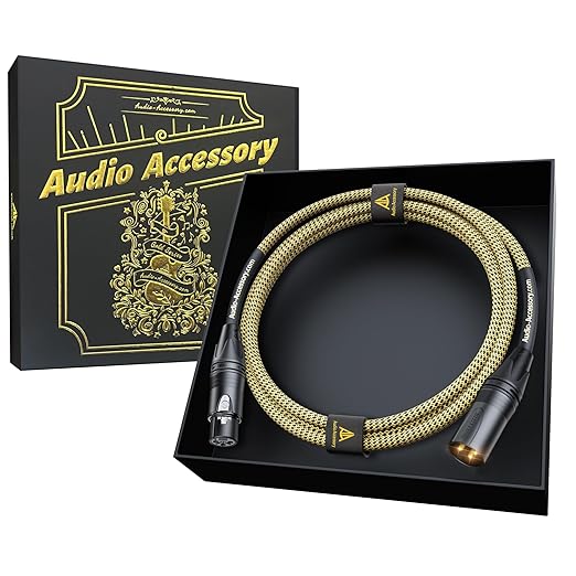 AA AUDIO ACCESSORY Gold Series Star Quad Studio XLR Cables 6.6ft, Neutrik by AA