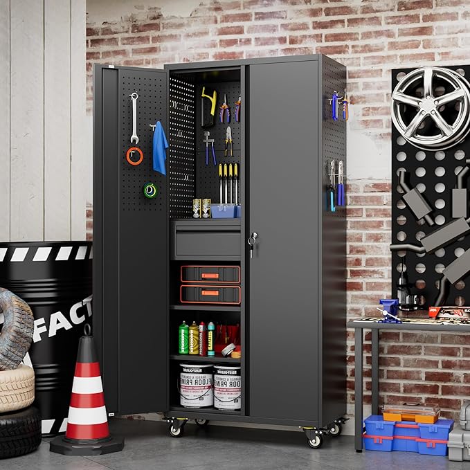 SUXXAN 71" Metal Garage Storage Cabinet - Image 2
