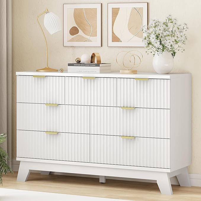 Xixini Fluted Dresser for Bedroom by Xixini