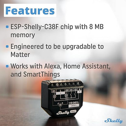 Shelly 2PM Gen3 | WiFi 2-Channel Smart Relay Switch - Image 4