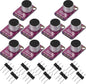 Weewooday 10 Pieces Electret Microphone Amplifier Adjustable MAX4466 Module by Weewooday