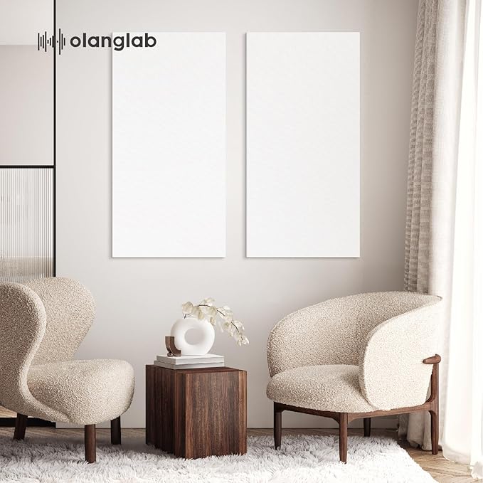 Olanglab Acoustic Panels 2 Pack, Fabric Wrapped Sound Proof Foam Panels - Image 7
