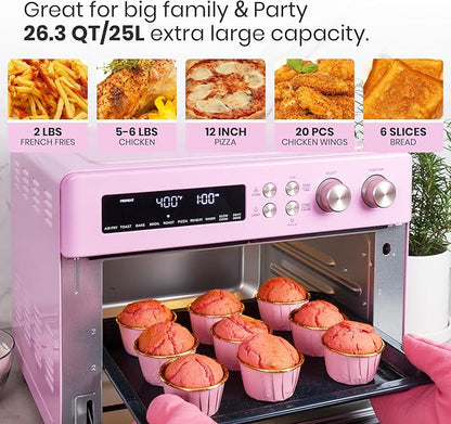 VAL CUCINA Retro Style Infrared Heating Air Fryer Toaster Oven, Extra Large - Image 5