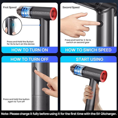 2-in-1 Compressed Air Duster and Mini Vacuum Cleaner - Image 6