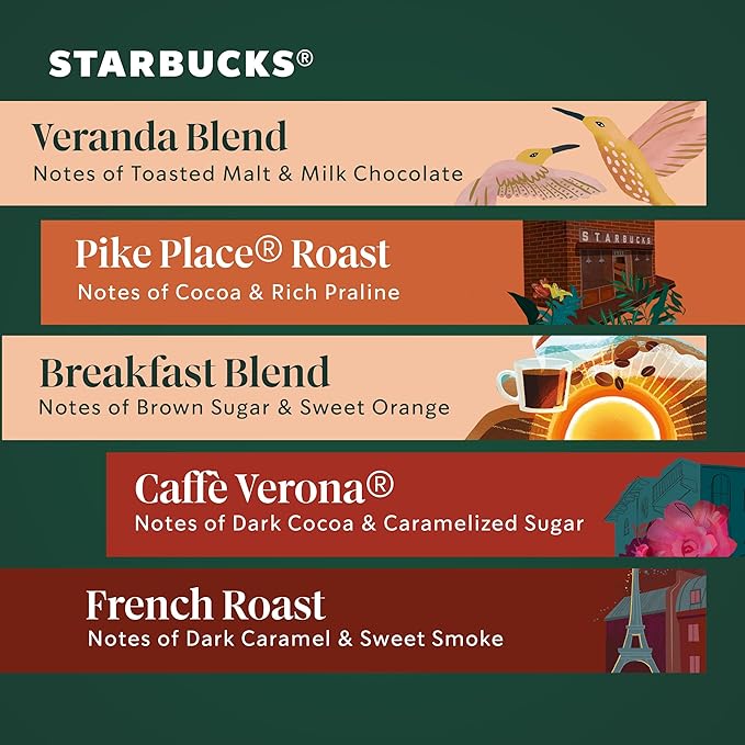 Starbucks K-Cup Coffee Pods, Starbucks Blonde, Medium and Dark Roast Hot or - Image 4
