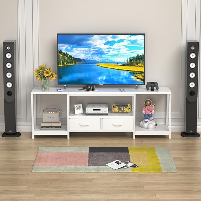 GYIIYUO TV Stand with Fabric Drawers - Image 7
