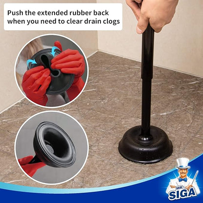 MR.SIGA Toilet Plunger with Holder, Heavy Duty Toilet Plunger and Holder Combo - Image 5