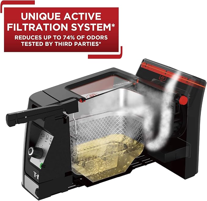 T-fal Deep Fryer with Basket, Electrics Stainless Steel 3.5 Liter Oil Capacity - Image 2