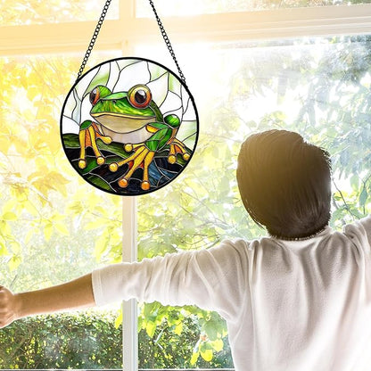 DASTOLL Stained Glass Window Hanging, and Mom 7.8 in - Image 3